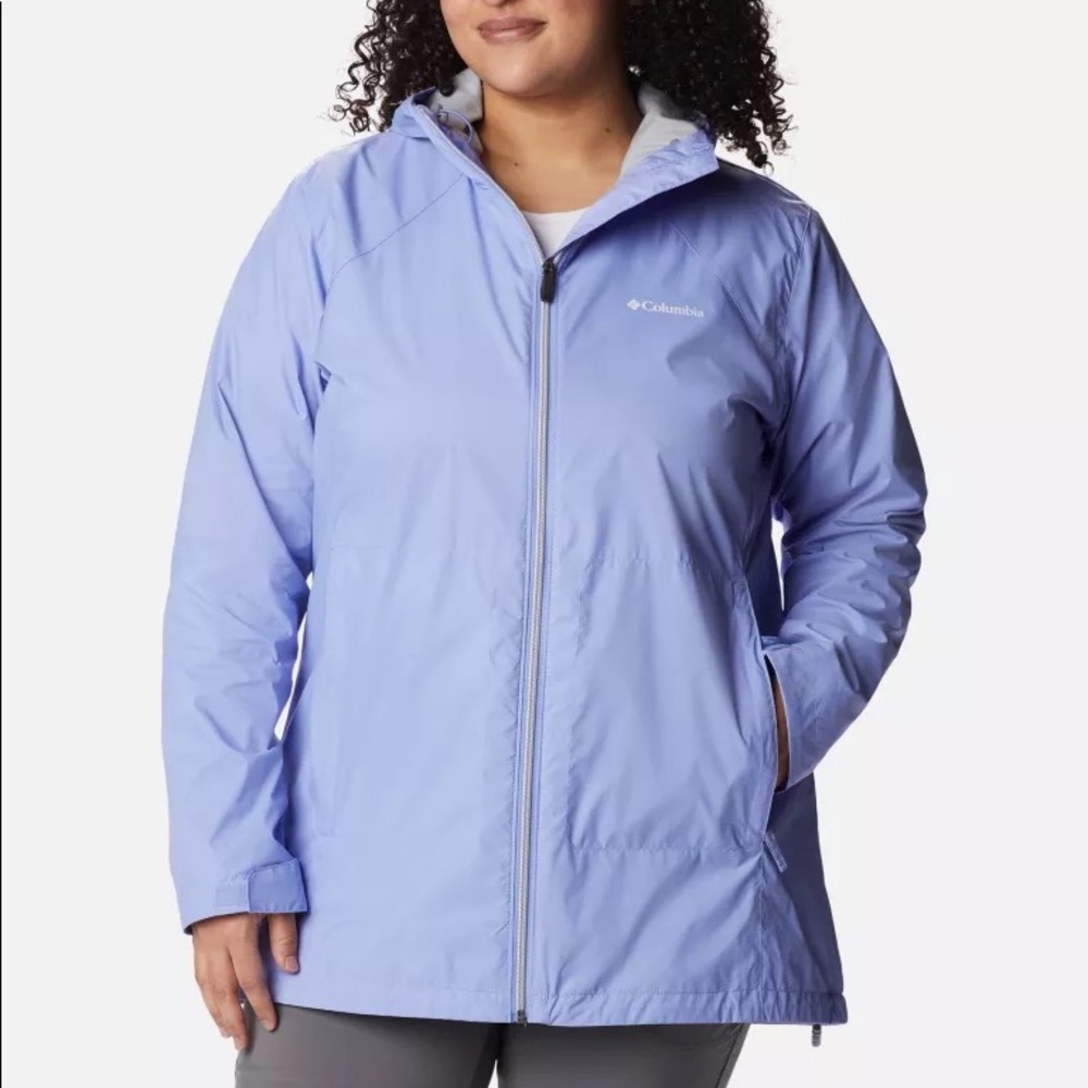 Columbia Women’s Purple-Blue Rain Jacket